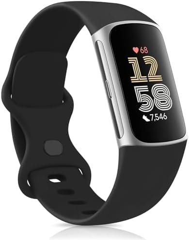 MELIYA PARA FITBIT CHARGE 6 / CHARGE 5 BANDAS PARA MUJERES Y HOMBRES, PULSERA AJUSTABLE DE SILICONA SUAVE BANDAS DEPORTIVAS - 7