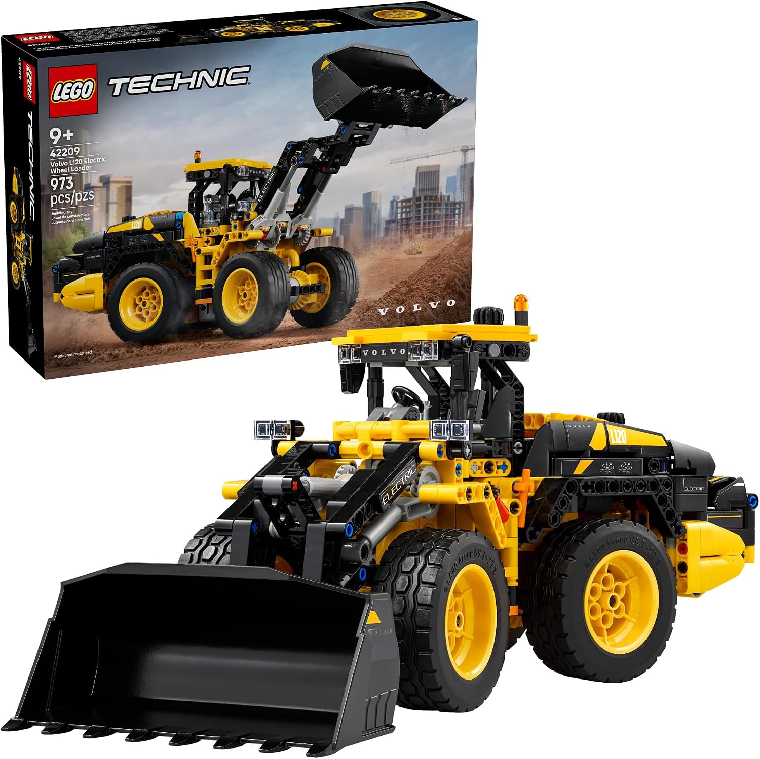 LEGO TECHNIC VOLVO L120 - CARGADORA DE RUEDAS ELÉCTRICA JUGUETE DE CONSTRUCCIÓN - SET DE CONSTRUCCIÓN DE JUEGO DE SIMULACIÓN - 1
