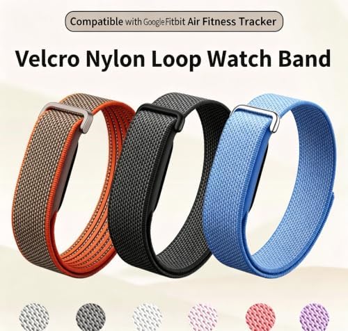 CORREA DE REPUESTO DE TELA PERFORMANCE LOOP COMPATIBLE CON GOOGLE FITBIT AIR, CORREA DE MUÑECA DE NAILON RECICLADO MICRO - 7