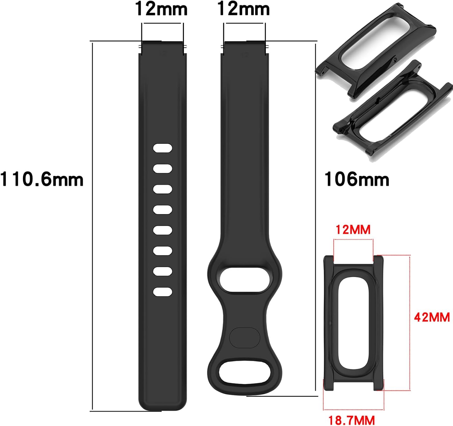 CORREA DEPORTIVA DE NAILON COMPATIBLE CON GOOGLE FITBIT AIR - 7