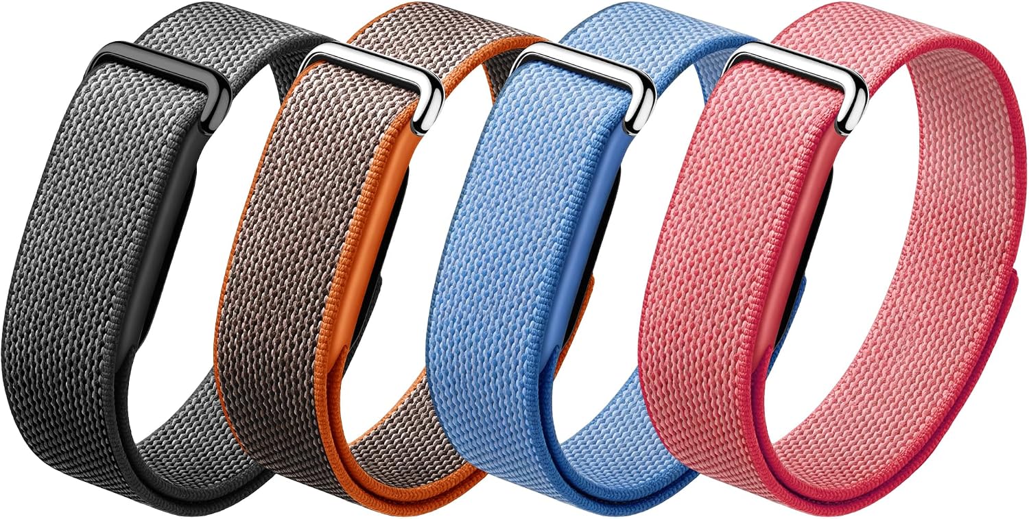 PAQUETE DE 4 CORREAS COMPATIBLES CON GOOGLE FITBIT AIR BAND PARA MUJERES Y HOMBRES, CORREA DE MUÑECA DE REPUESTO - 1