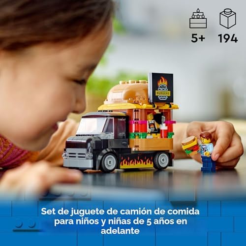 LEGO CITY CAMIÓN DE HAMBURGUESAS - JUEGO DE CONSTRUCCIÓN DE JUGUETES, REGALO DIVERTIDO PARA NIÑOS DE 5 AÑOS EN ADELANTE, - 7