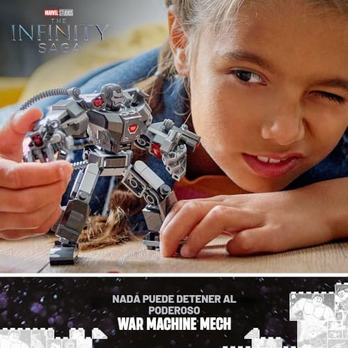 LEGO MARVEL WAR MACHINE MECH ARMOR, FIGURA DE ACCIÓN DE MARVEL CONSTRUIBLE PARA NIÑOS CON 3 LANZADORES DE PROYECTILES, - 7