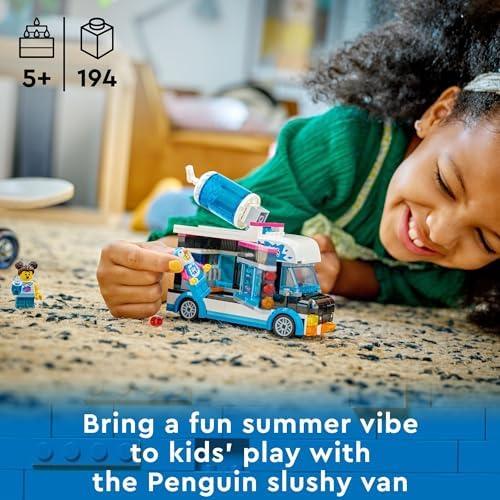 LEGO CITY PENGUIN SLUSHY VAN JUGUETE DE CONSTRUCCIÓN CON UN CAMIÓN Y UNA MINIFIGURA DISFRAZADA, GRAN IDEA DE REGALO - 7