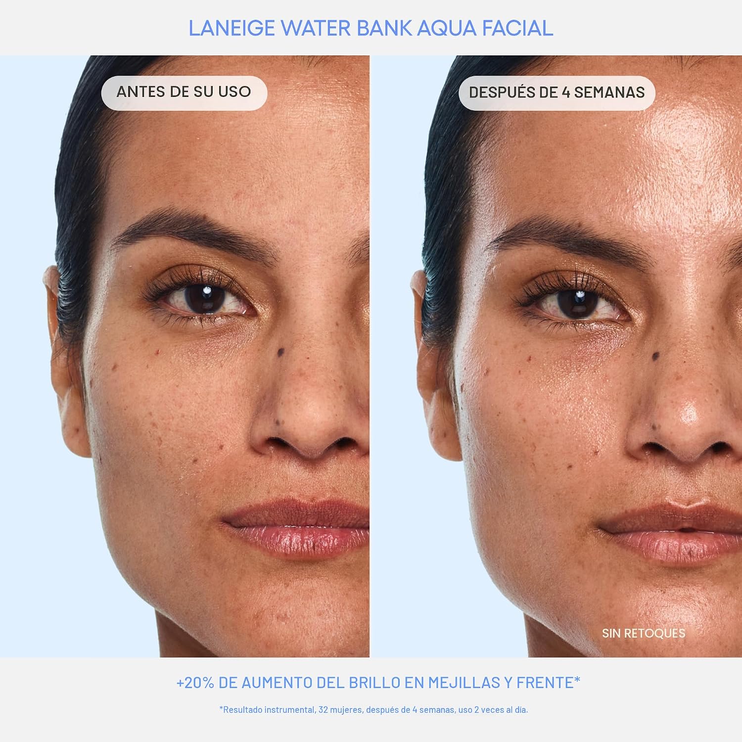 SUERO FACIAL LANEIGE WATER BANK AQUA SUERO EXFOLIANTE E HIDRATANTE DE K-BEAUTY EXFOLIACIÓN SUAVE AHA BHA PHA IMPULSO - 4