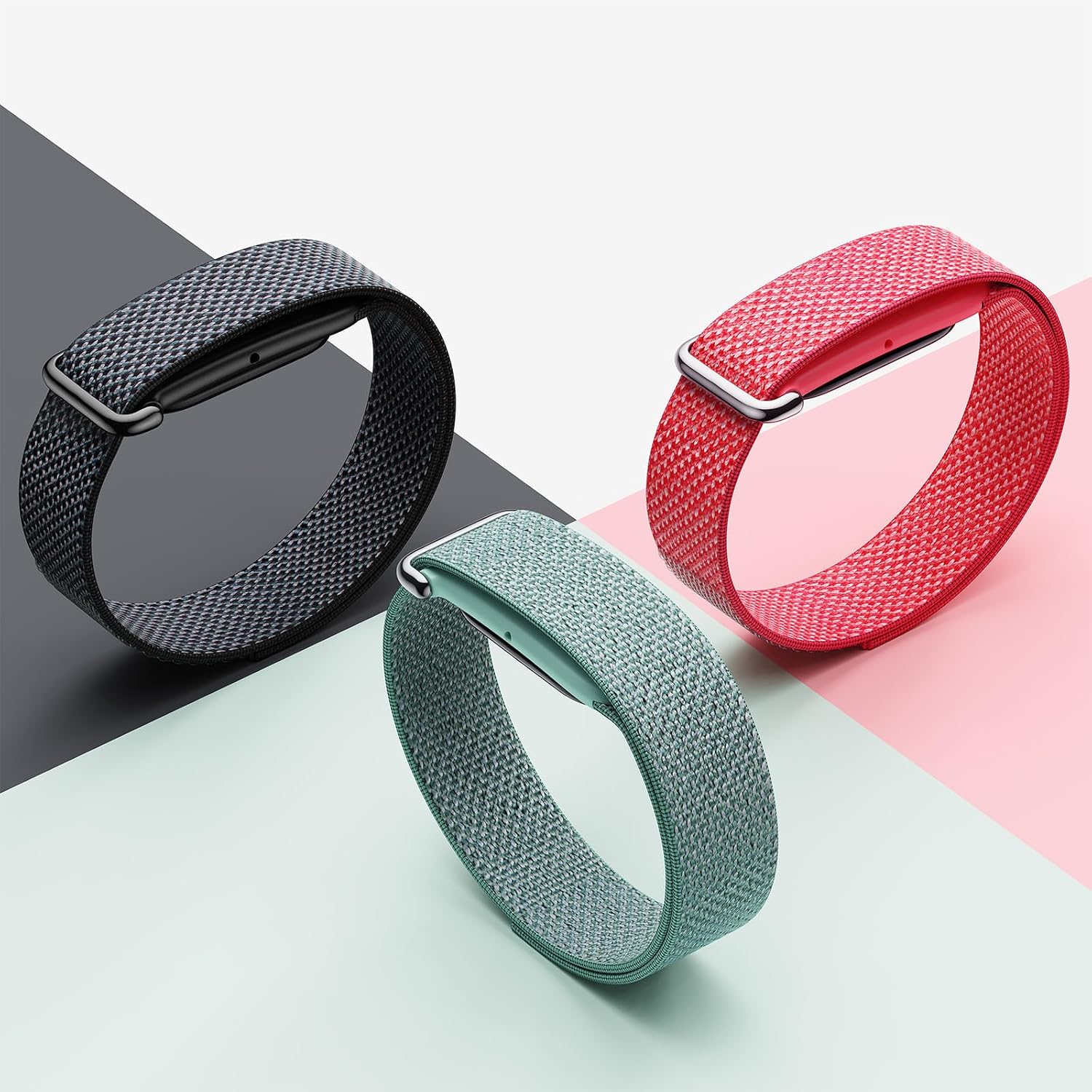 GOTON PAQUETE DE 3 BANDAS DE NAILON COMPATIBLES CON GOOGLE FITBIT AIR - 7