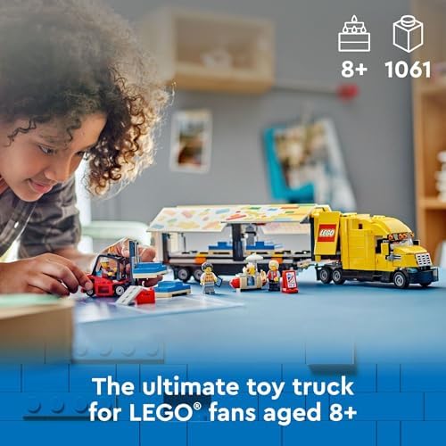 LEGO CAMIÓN DE REPARTO AMARILLO DE LA CIUDAD, JUGUETE DE CONSTRUCCIÓN SEMI CAMIÓN PARA NIÑOS Y NIÑAS, A PARTIR DE 8 AÑOS - - 7