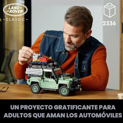 LEGO ICONS LAND ROVER CLASSIC DEFENDER 90 - JUEGO DE CONSTRUCCIÓN PARA ADULTOS, A PARTIR DE 18 AÑOS, KIT DE MODELO DE COCHE - 7
