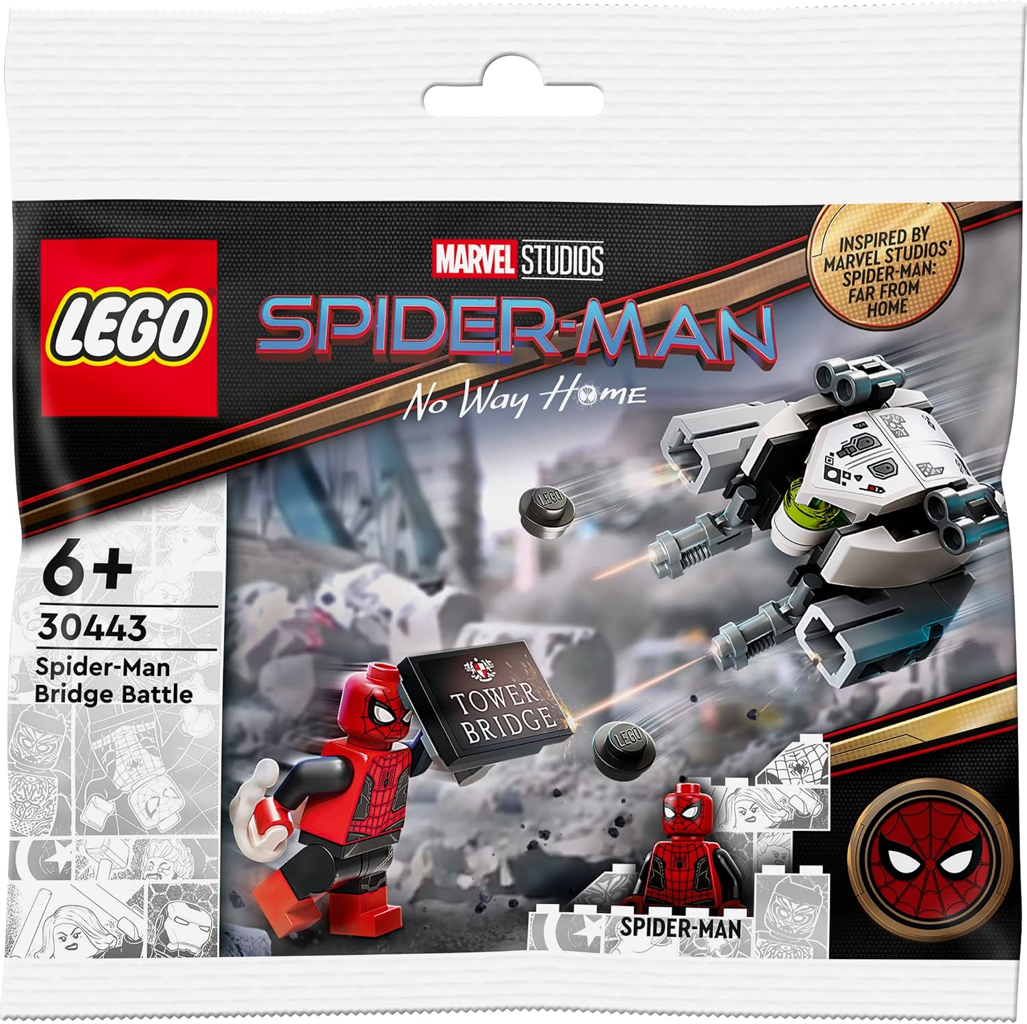 LEGO MARVEL SUPER HEROES SPIDER-MAN BATTLE EN PUENTE BOLSA 30443 - 1