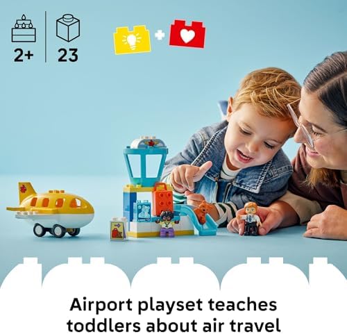 LEGO DUPLO TOWN PRIMERA VEZ EN EL AEROPUERTO JUGUETE DE CONSTRUCCIÓN - CONJUNTO DE JUEGO DE APRENDIZAJE PARA NIÑOS Y NIÑAS - 7