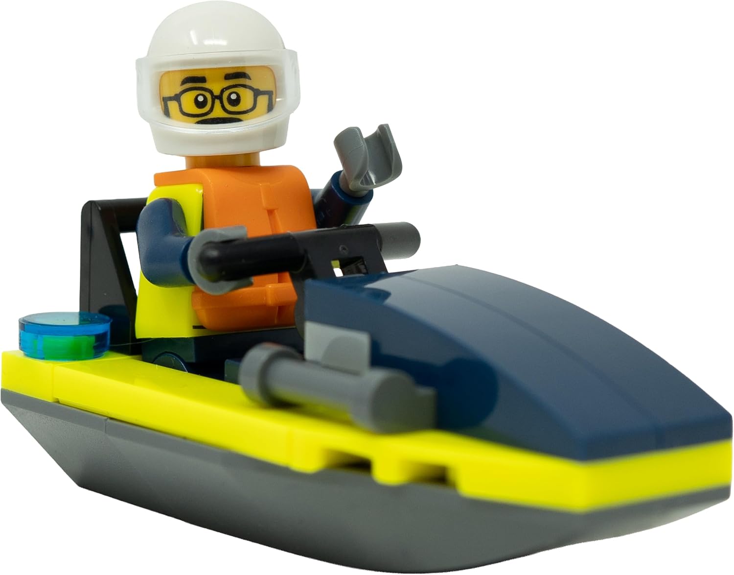 LEGO CIUDAD: MINIFIGURA DE OFICIAL DE POLICÍA CON MOTO ACUÁTICA - A PARTIR DE 6 AÑOS - 1