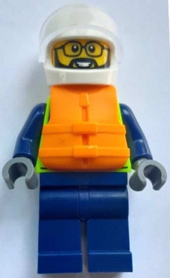 LEGO CIUDAD: MINIFIGURA DE OFICIAL DE POLICÍA CON MOTO ACUÁTICA - A PARTIR DE 6 AÑOS - 5