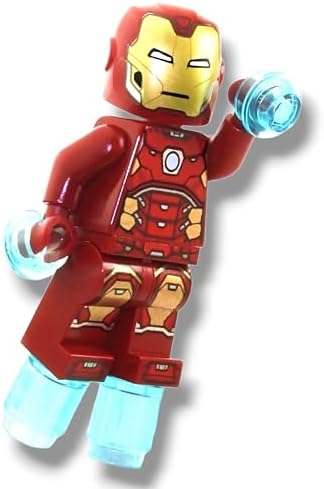LEGO HEXÁGONO PLATEADO DE IRON MAN EN EL PECHO Y EXPLOSIONES DE PODER PARA MANOS Y PIES - 4