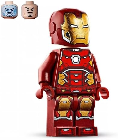 LEGO HEXÁGONO PLATEADO DE IRON MAN EN EL PECHO Y EXPLOSIONES DE PODER PARA MANOS Y PIES - 5