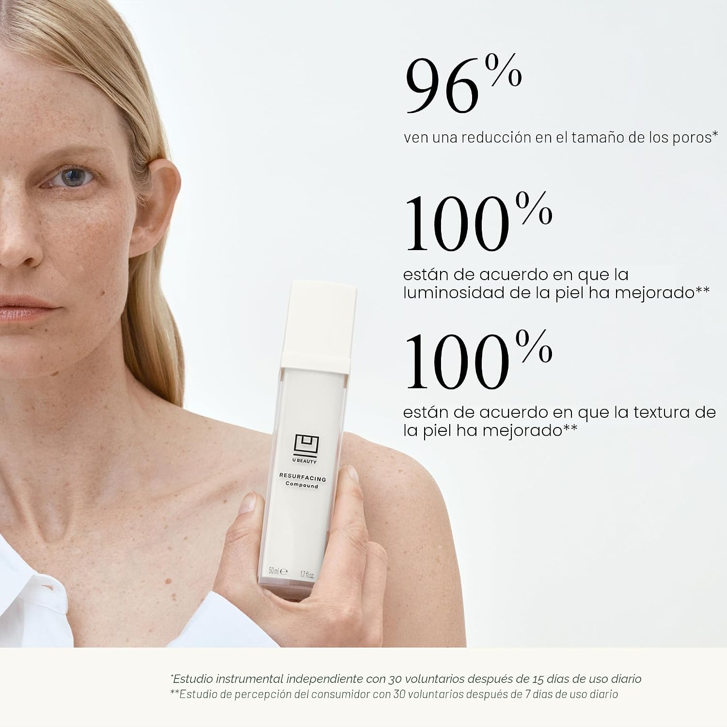 U BEAUTY SUERO COMPUESTO RESURFACEADOR - RENUEVA E ILUMINA EL SUERO FACIAL - FÓRMULA AVANZADA 8 EN 1 CON VITAMINA C, - 6
