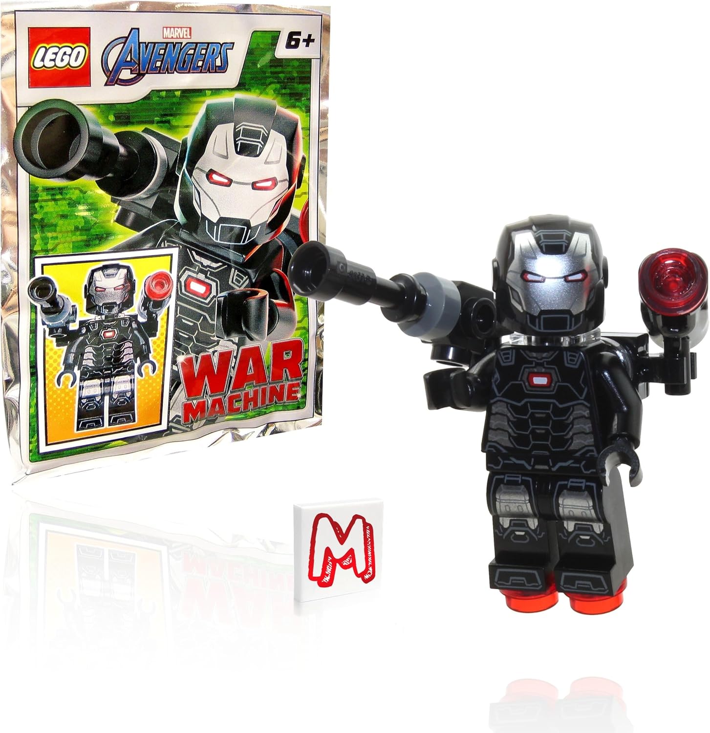 LEGO MARVEL SUPER HEROES AVENGERS INFINITY WAR MINIFIGURE - MÁQUINA DE GUERRA CON BLASTERS PAQUETE DE PAPEL DE ALUMINIO - 1