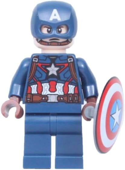 LEGO SUPERHÉROES: MINIFIGURA DEL CAPITÁN AMÉRICA CON ESCUDO Y JETPACK 6 - 1