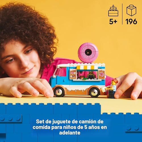 LEGO JUGUETE DE CAMIÓN CITY DONUT - JUGUETE DE CONSTRUCCIÓN PARA NIÑOS, NIÑOS Y NIÑAS, A PARTIR DE 5 AÑOS - SOPORTE MÓVIL - 7