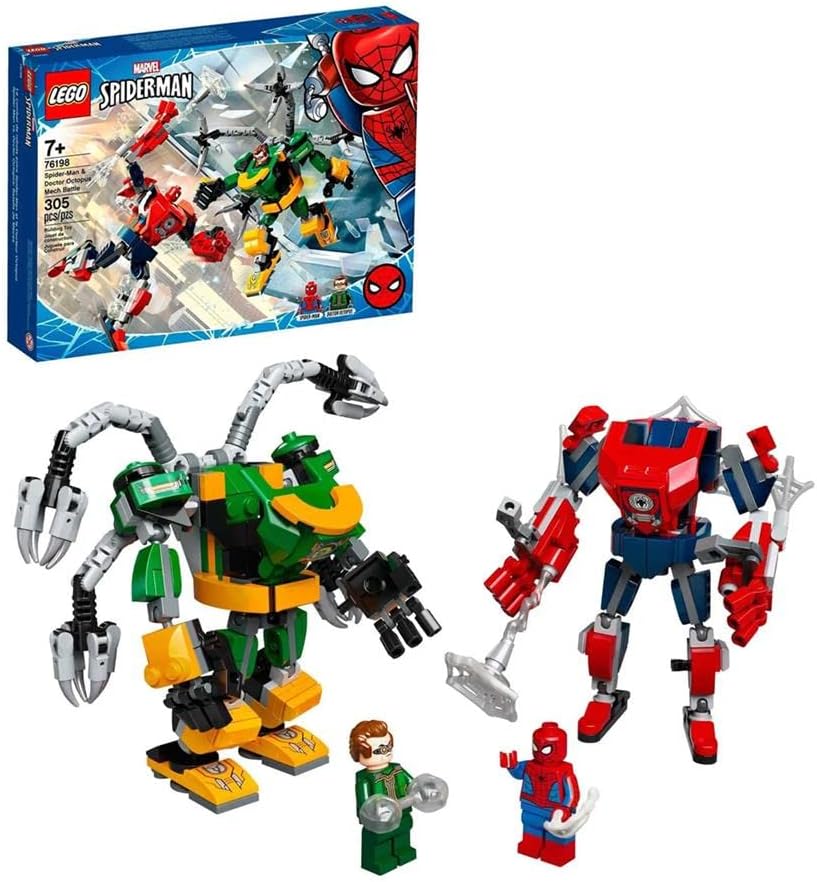 LEGO MARVEL SPIDER-MAN: SPIDER-MAN Y DOCTOR OCTOPUS MECH BATTLE 76198 JUGUETE DE CONSTRUCCIÓN 305 PIEZAS - 1