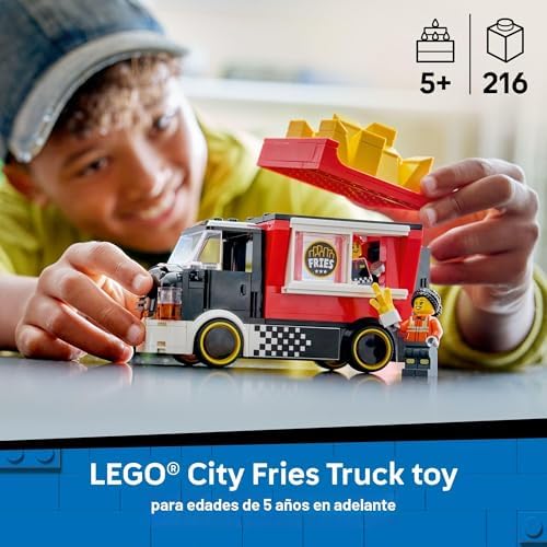 LEGO CITY FRIES - CAMIÓN DE COMIDA PARA NIÑOS, JUGUETE DE JUGUETE DE SIMULACIÓN PARA NIÑOS Y NIÑAS, A PARTIR DE 5 AÑOS, - 7