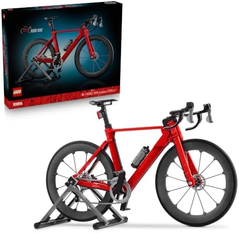 LEGO ICONS 11380 - JUEGO DE CONSTRUCCIÓN PARA ADULTOS, A PARTIR DE 18 AÑOS, MODELO DE BICICLETA DE CARRERAS CON DETALLES - 7