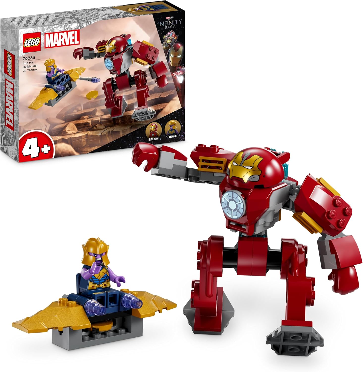 LEGO 76263 MARVEL IRON MAN HULKBUSTER VS. THANOS - SET PARA NIÑOS A PARTIR DE 4 AÑOS, ACCIÓN DE SUPERHÉROES BASADA - 1