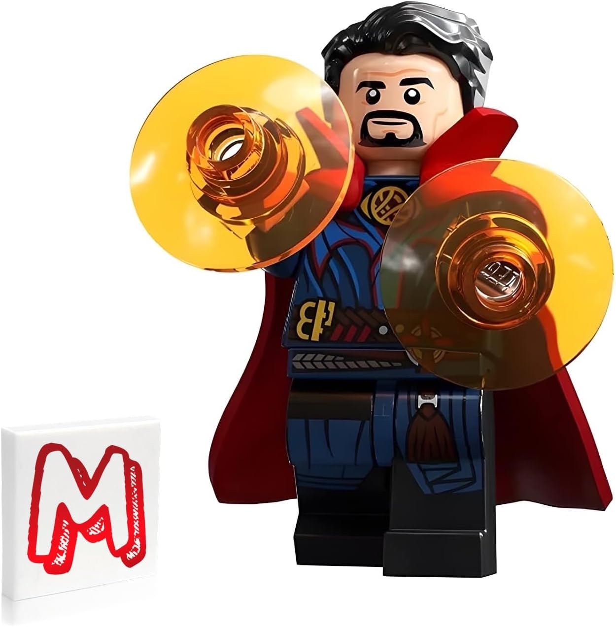 LEGO MARVEL SUPER HEROES DOCTOR EXTRAÑO EN EL MULTIVERSO DE LA LOCURA MINIFIGURA - DOCTOR STRANGE CON CAPA Y DISCOS - 1