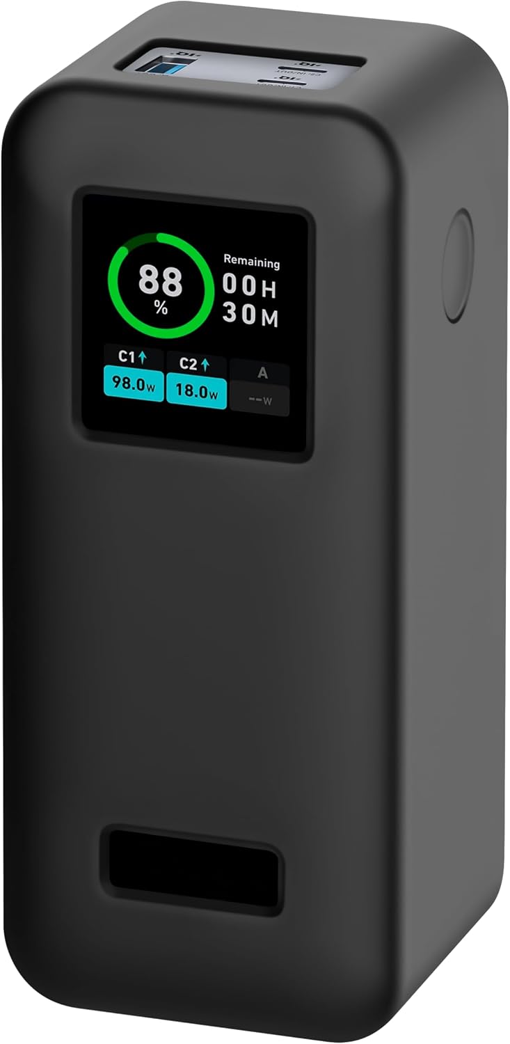 GEIOMOO FUNDA DE SILICONA PARA ANKER PRIME POWER BANK 20000MAH, FUNDA PROTECTORA SUAVE Y FLEXIBLE RESISTENTE A LOS ARAÑAZOS - 1