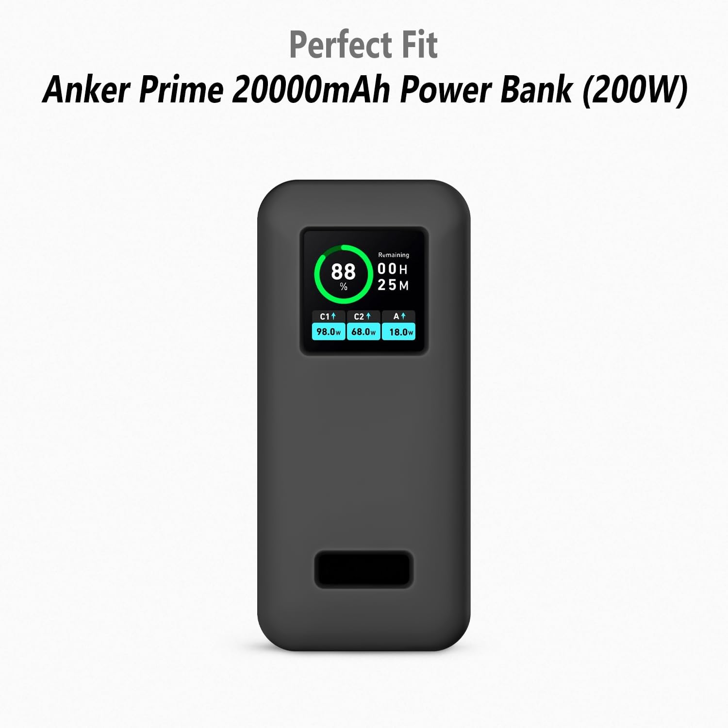 GEIOMOO FUNDA DE SILICONA PARA ANKER PRIME POWER BANK 20000MAH, FUNDA PROTECTORA SUAVE Y FLEXIBLE RESISTENTE A LOS ARAÑAZOS - 2