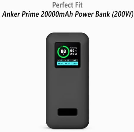 GEIOMOO FUNDA DE SILICONA PARA ANKER PRIME POWER BANK 20000MAH, FUNDA PROTECTORA SUAVE Y FLEXIBLE RESISTENTE A LOS ARAÑAZOS - 7
