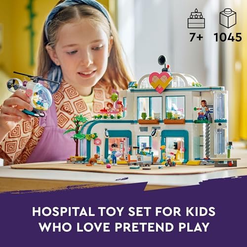 LEGO FRIENDS HEARTLAKE CITY HOSPITAL - JUEGO DE JUGUETE, JUGUETE DE HELICÓPTERO Y PERSONAJES DE MINIFUÑECAS, JUEGO - 7