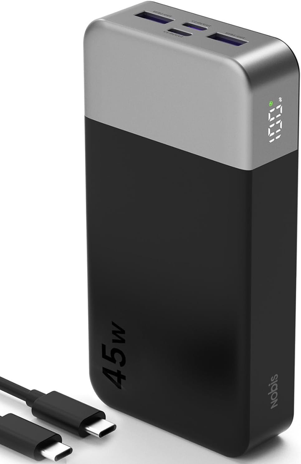 NOBIS 45W 20000MAH CARGADOR PORTÁTIL BANCO DE ENERGÍA CARGA RÁPIDA - 1