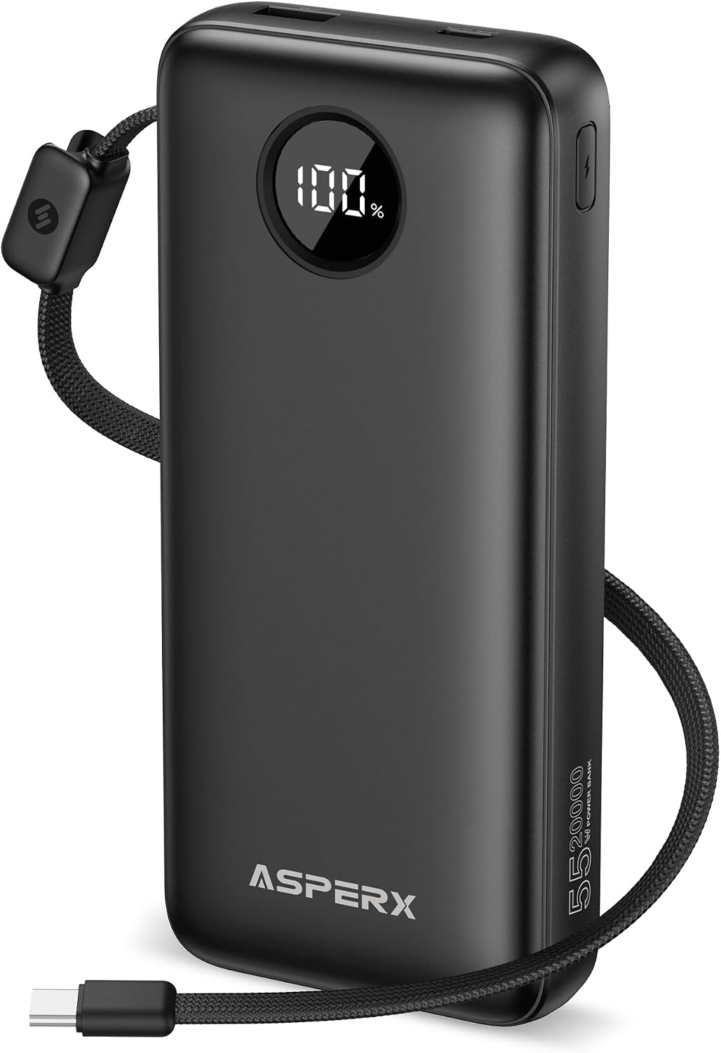 ASPERX CARGADOR PORTÁTIL 45W, BATERÍA DE CARGA RÁPIDA DEL BANCO DEL PODER - 1