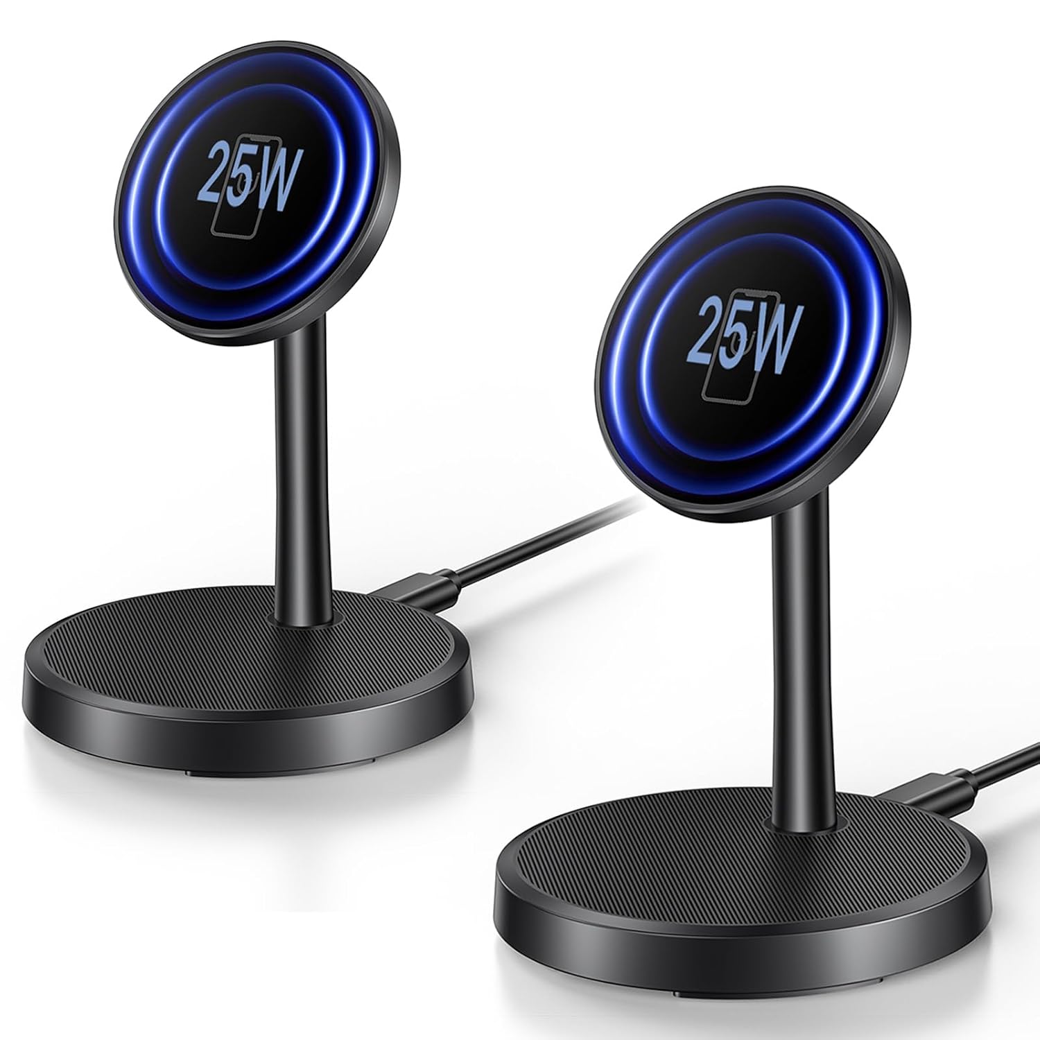 CARGADOR INALÁMBRICO MAGNÉTICO, PAQUETE DE 2 SOPORTES RÁPIDOS DE 25 W - 1