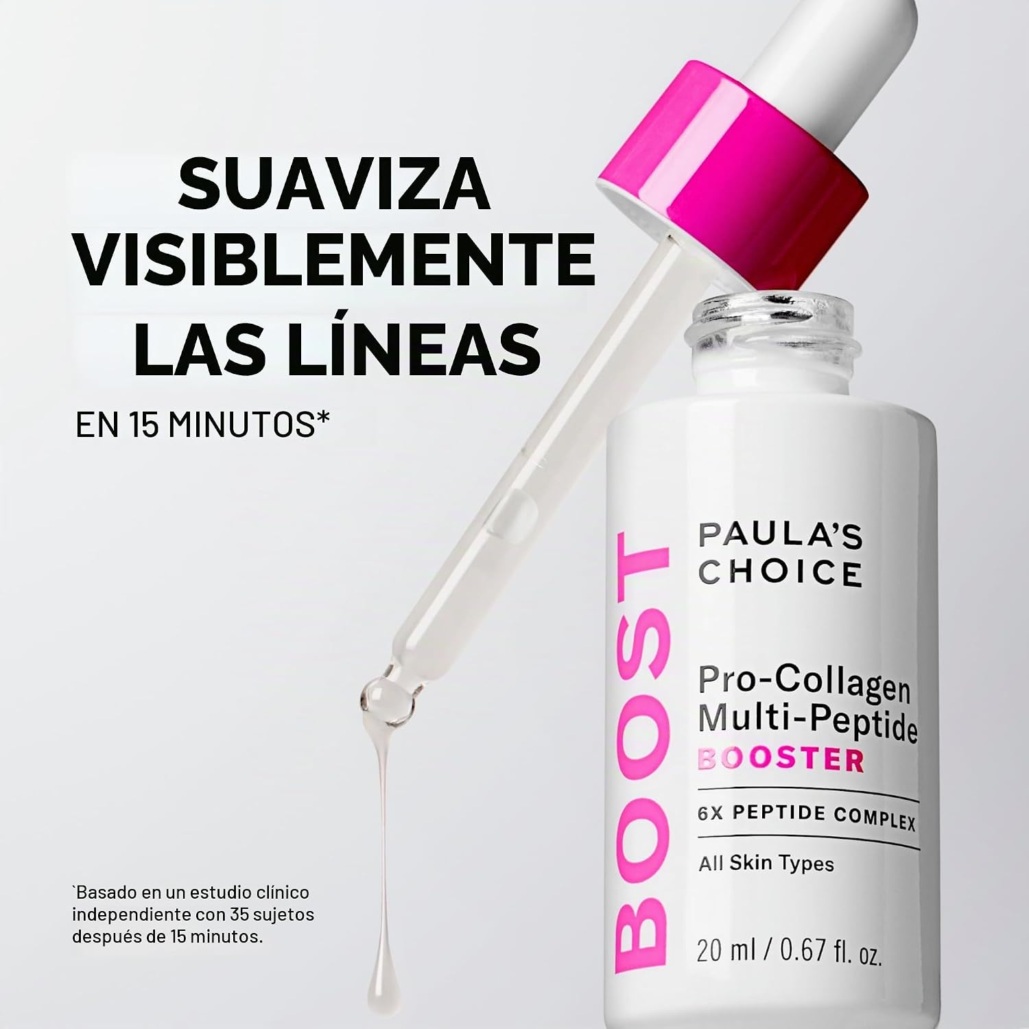 PAULA S CHOICE PRO-COLLAGEN MULTI-PEPTIDE BOOSTER FACE SÉRUM FACIAL CONCENTRADO, 0.67 ONZAS LÍQUIDAS - 4