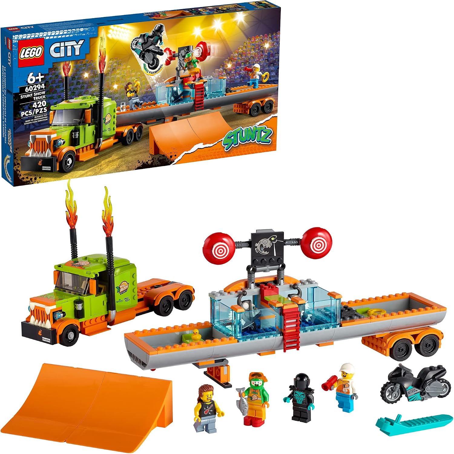 LEGO CITY STUNT SHOW TRUCK 60294 KIT DE CONSTRUCCIÓN 420 PIEZAS - 1