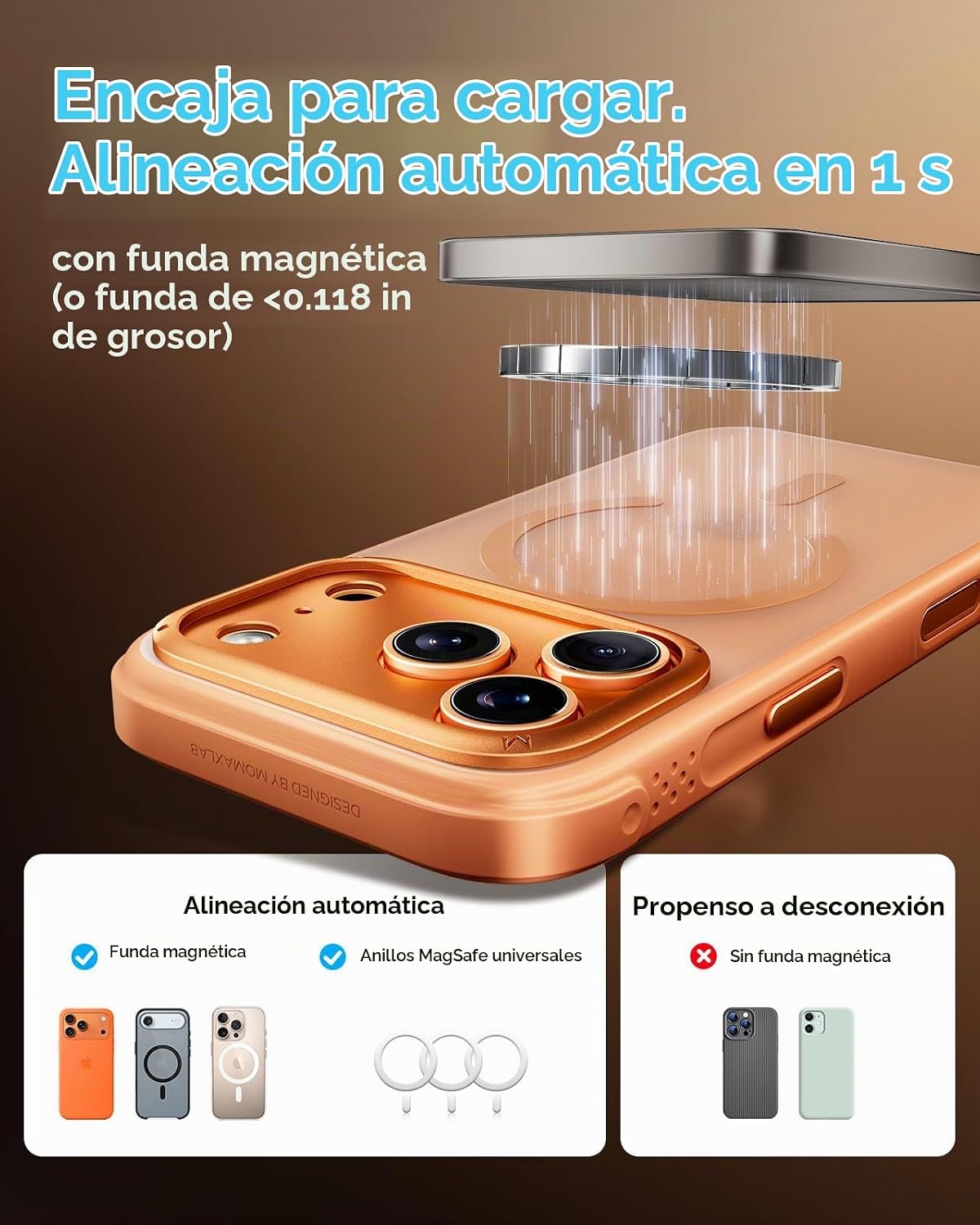MOMAX Q.PASS BANCO DE ENERGÍA MAGNÉTICO, CARGADOR PORTÁTIL DELGADO DE 5000MAH CERTIFICADO QI2 CARGA ULTRA-RÁPIDA DE 15W - 7