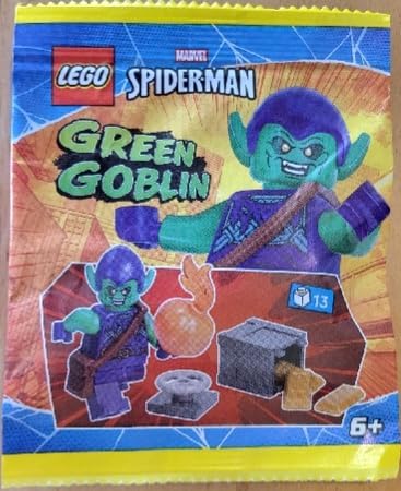 LEGO MARVEL SUPERHEROES: MINIFIGURA DE DUENDE VERDE CON BOMBAS Y BOTÍN, A PARTIR DE 6 AÑOS - 2