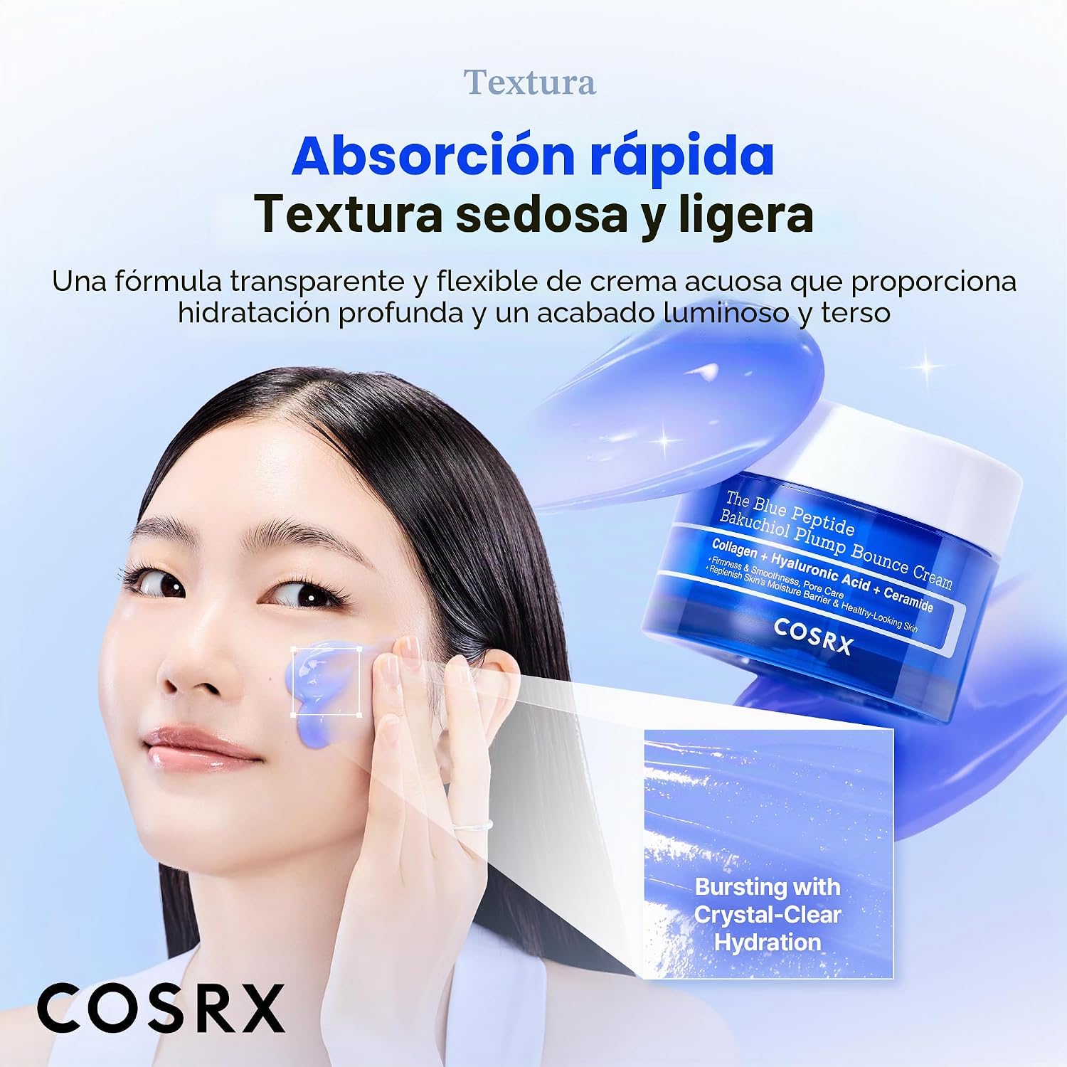 COSRX CREMA BAKUCHIOL CON PÉPTIDO DE COBRE AZUL, GHK-CU, 5 PÉPTIDOS CREMA ANTIENVEJECIMIENTO PARA CARA Y CUERPO, HIDRATANTE - 3