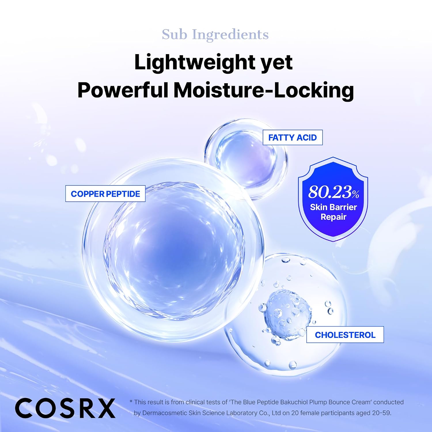 COSRX CREMA BAKUCHIOL CON PÉPTIDO DE COBRE AZUL, GHK-CU, 5 PÉPTIDOS CREMA ANTIENVEJECIMIENTO PARA CARA Y CUERPO, HIDRATANTE - 7