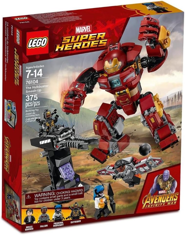 LEGO MARVEL SUPER HEROES AVENGERS: INFINITY WAR THE HULKBUSTER SMASH-UP 76104 KIT DE CONSTRUCCIÓN CUENTA CON FIGURAS - 1
