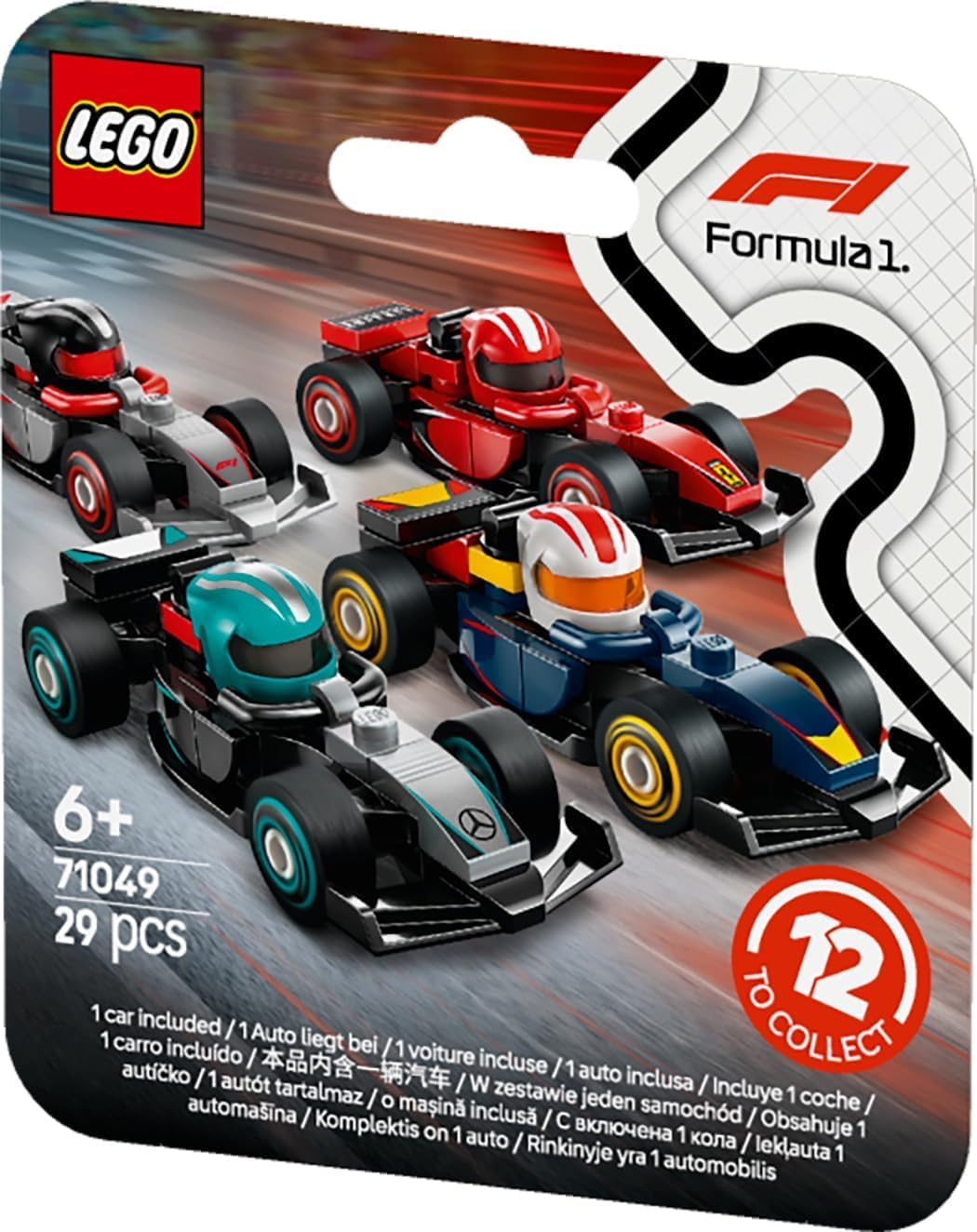 LEGO 71049 F1 COCHES DE CARRERAS COLECCIONABLES AL AZAR JUEGO DE 1 COCHE DE CARRERAS - UUS. - 4