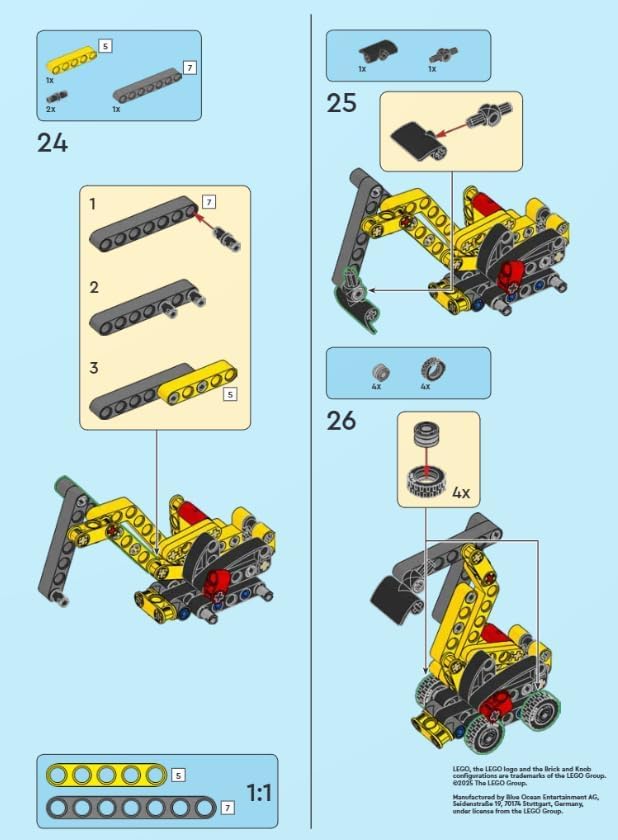 LEGO TECHNIC MINI SET: MINI-SET EXCAVADORA EDADES 7 65 PIEZAS - 4
