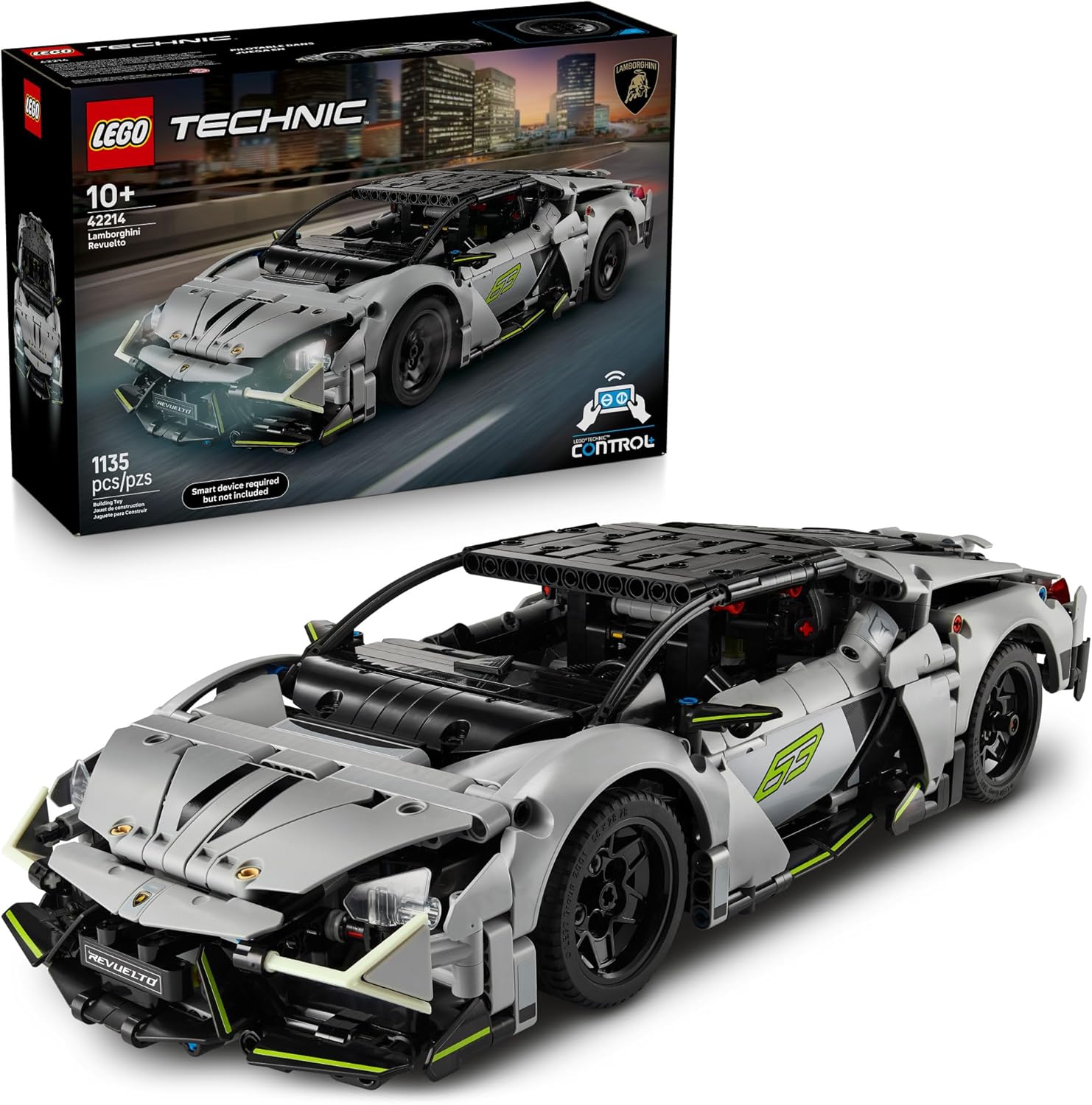 LEGO TECHNIC LAMBORGHINI REVUELTO SUPER SPORTS CAR TOY - JUEGO DE CONSTRUCCIÓN PARA NIÑAS Y NIÑOS - KIT DE MODELO - 1