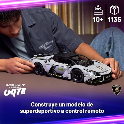 LEGO TECHNIC LAMBORGHINI REVUELTO SUPER SPORTS CAR TOY - JUEGO DE CONSTRUCCIÓN PARA NIÑAS Y NIÑOS - KIT DE MODELO - 7