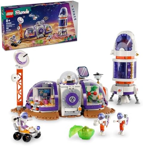 LEGO FRIENDS BASE ESPACIAL EN MARTE Y SET DE COHETE, JUGUETE CIENTÍFICO PARA JUEGO DE SIMULACIÓN CON 3 MINI-MUÑECAS - 7
