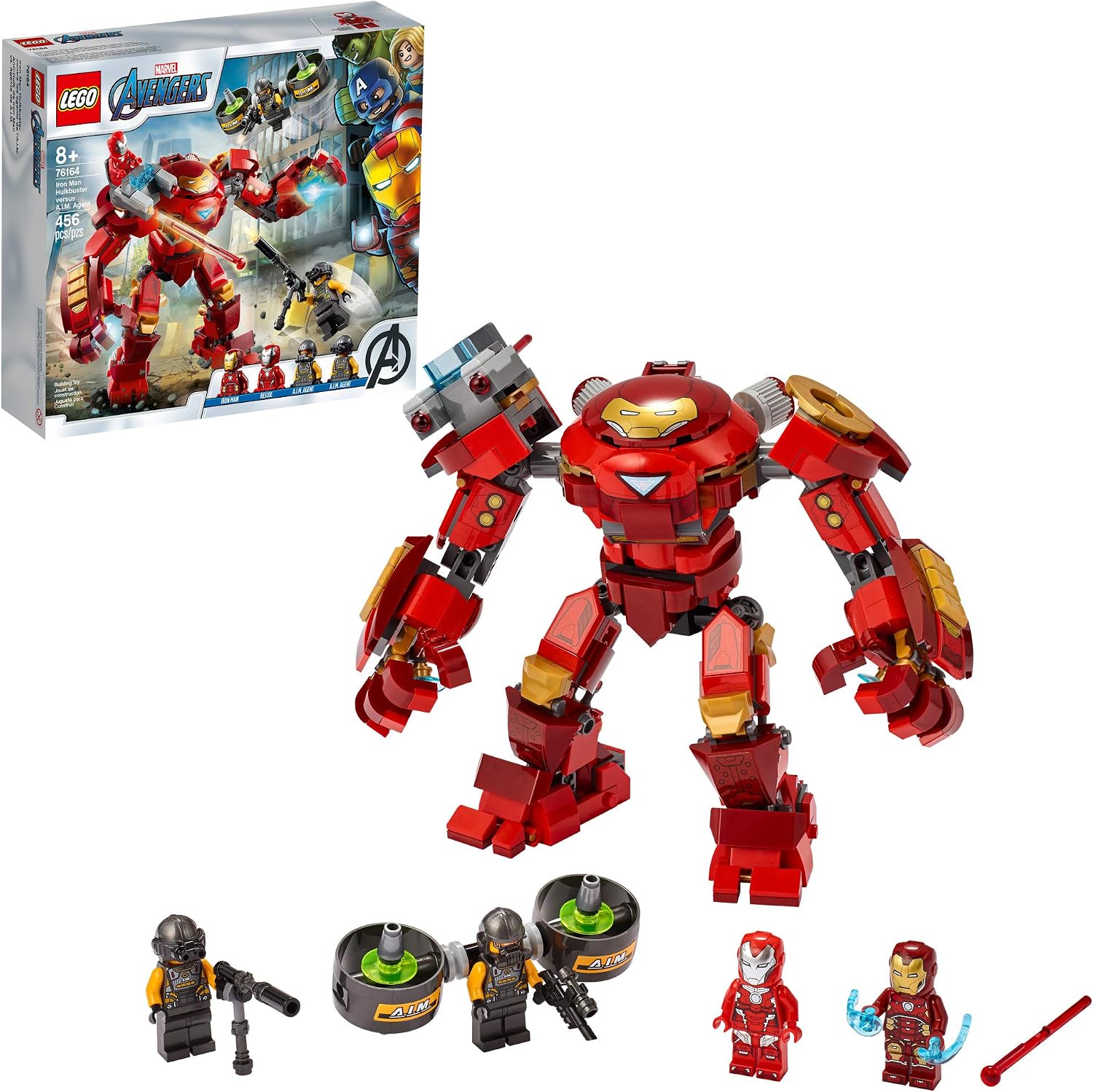 LEGO MARVEL AVENGERS IRON MAN HULKBUSTER VERSUS A.I.M. AGENT 76164, GENIAL, INTERACTIVO, JUEGO DE LOS VENGADORES - 1