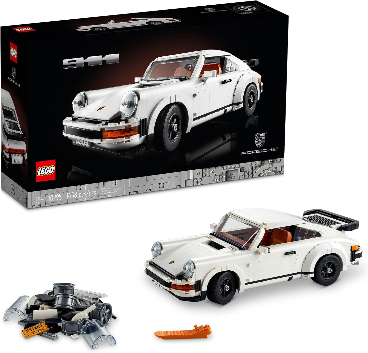 LEGO ICONS PORSCHE 911 10295 - JUEGO DE CONSTRUCCIÓN, TURBO TARGA COLECCIONABLE, KIT DE MODELO DE COCHE DE CARRERAS PORSCHE - 1