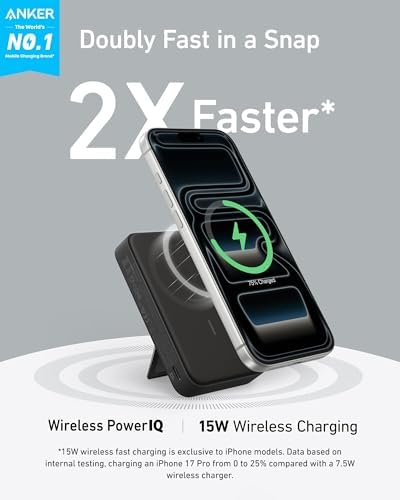 ANKER MAGGO POWER BANK, CARGADOR PORTÁTIL MÁXIMO DE 15 W CON CERTIFICACIÓN - 7