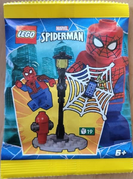 LEGO MARVEL SUPERHEROES: MINIFIGURA DE SPIDER-MAN CON LUZ DE CALLE Y WEB - A PARTIR DE 6 AÑOS - 3